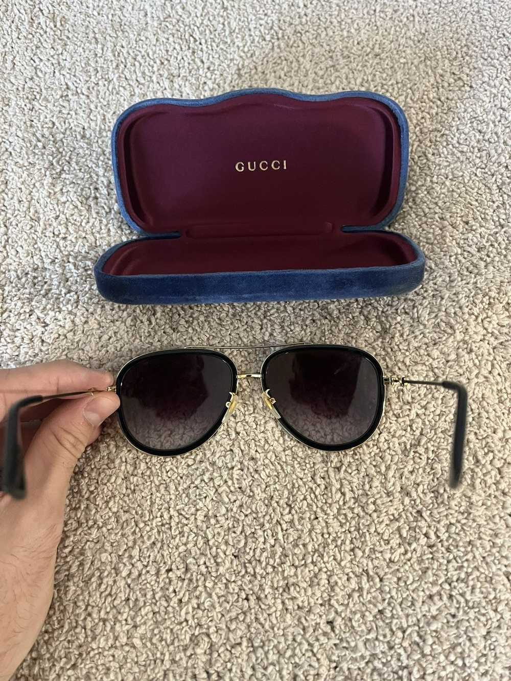 Gucci Gucci Black Aviators - image 4