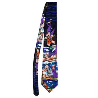 Flintstones mens tie vintage Hanna barbera necktie