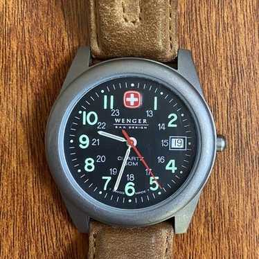 Vintage 90’s Swiss Military Watch-New Battery-37mm