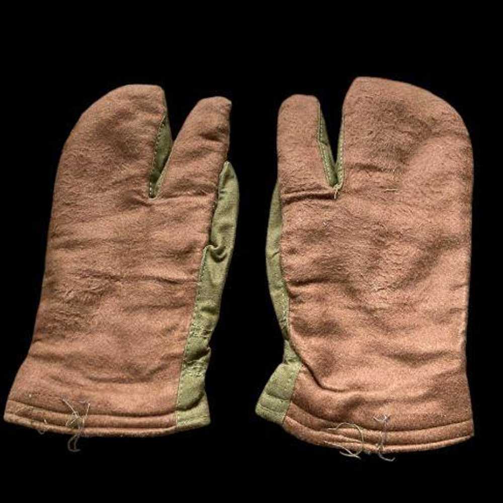 Soviet Army Mittens Military Surplus Vintage - image 2