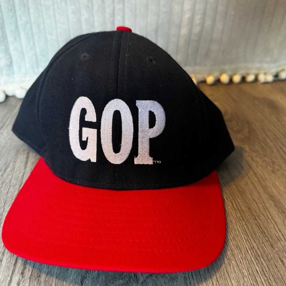 Vintage Rare Grand Old Party GOP Hat Cap - Black … - image 1