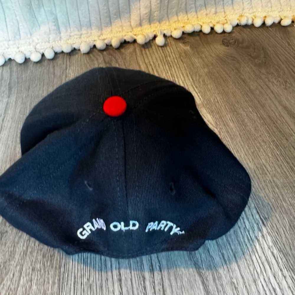 Vintage Rare Grand Old Party GOP Hat Cap - Black … - image 5