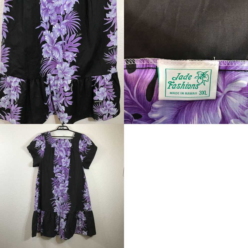 Blend Vintage Jade Fashions Hawaiian Dress Size 3… - image 4