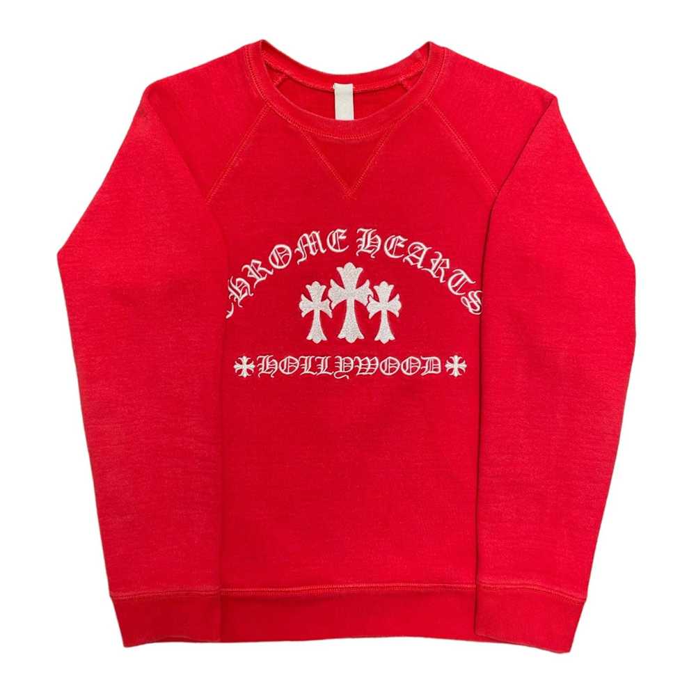 Chrome Hearts King Taco Crewneck Sweatshirt Red - image 1