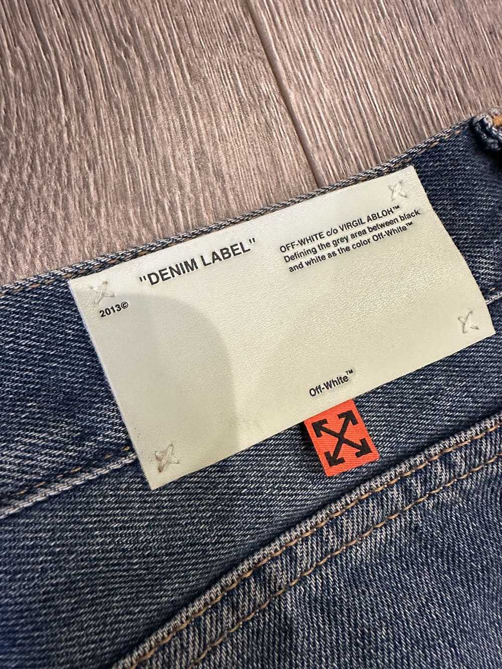 Off-White Stripe detail slim jeans f/w 19 - image 4