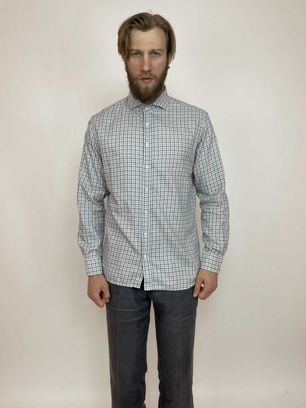 Oscar Jacobson OSCAR JACOBSON Mens dress shirt lo… - image 9