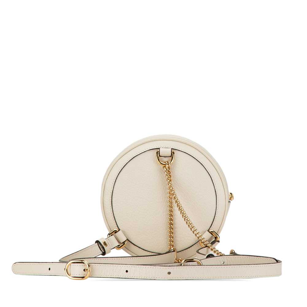 White Gucci Mini Ophidia Round Backpack - image 3