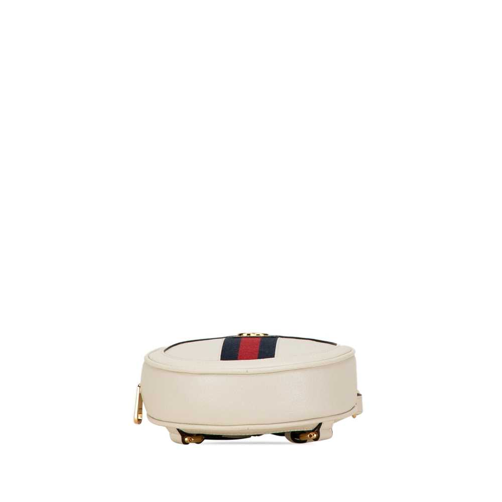 White Gucci Mini Ophidia Round Backpack - image 4