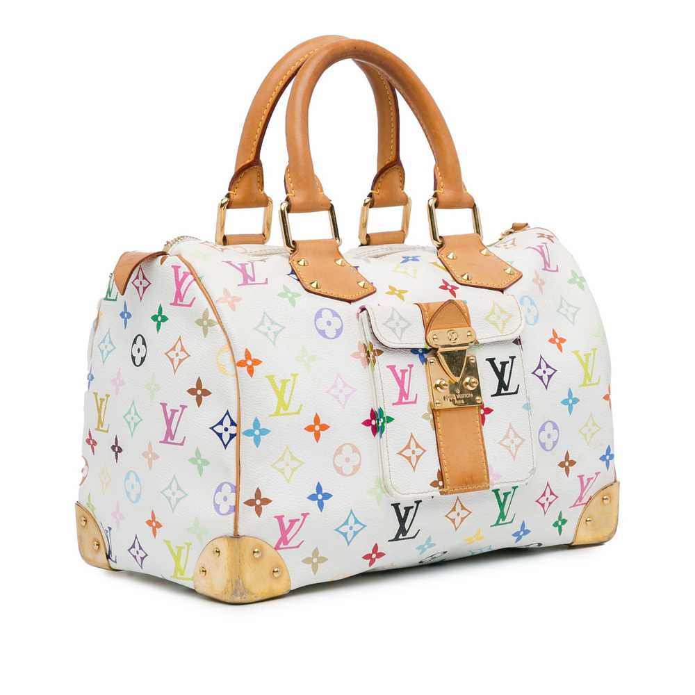 White Louis Vuitton Monogram Multicolore Speedy 3… - image 2