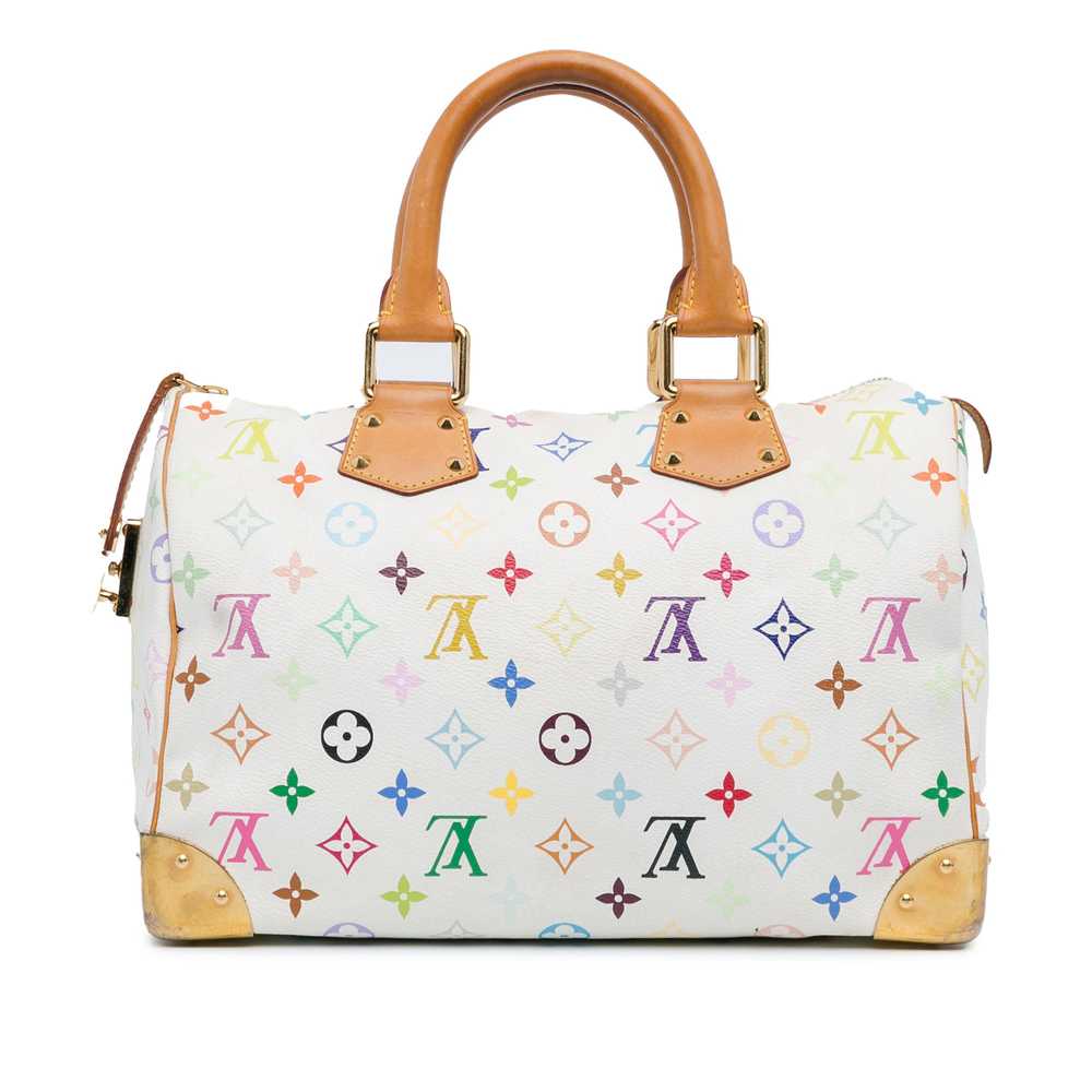 White Louis Vuitton Monogram Multicolore Speedy 3… - image 3