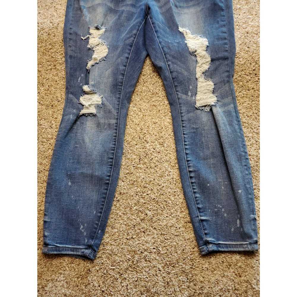 Vintage Judy Blue Skinny Fit Jeans 18w Womens Blu… - image 3