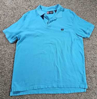 Chaps CHAPS Golf 2 Button POLO Shirt Light Blue Ca