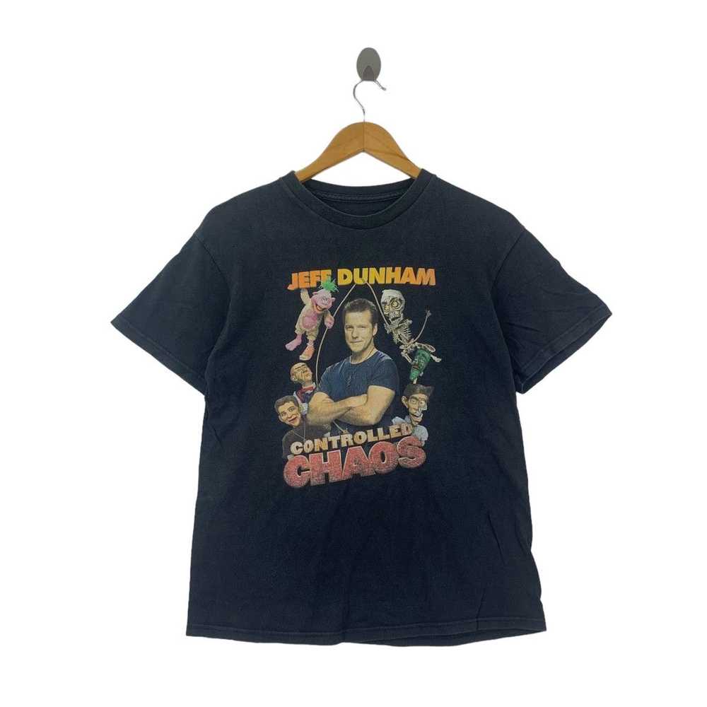 Vintage JEFF DUNHAM COMEDIAN Controlled Chaos Tee… - image 1