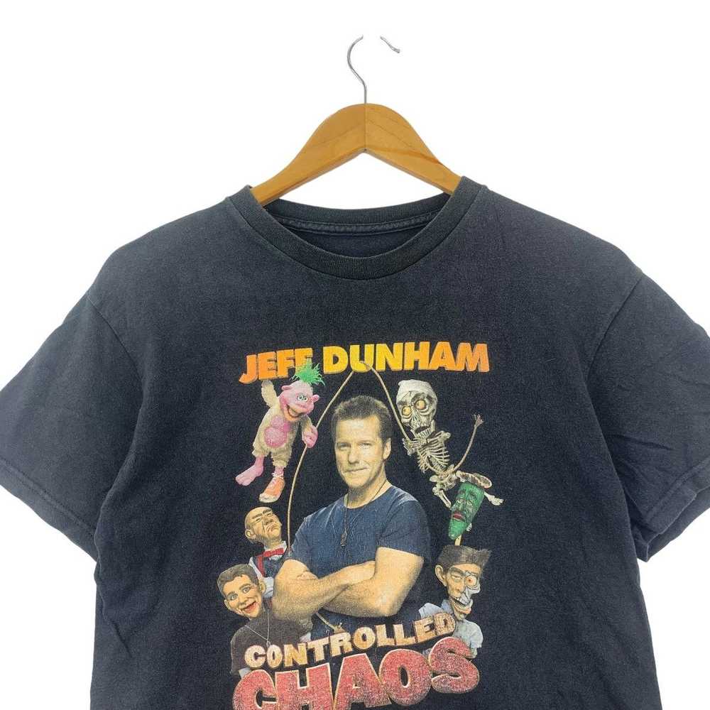 Vintage JEFF DUNHAM COMEDIAN Controlled Chaos Tee… - image 2