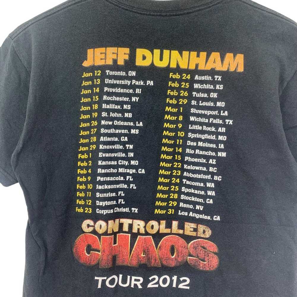 Vintage JEFF DUNHAM COMEDIAN Controlled Chaos Tee… - image 4