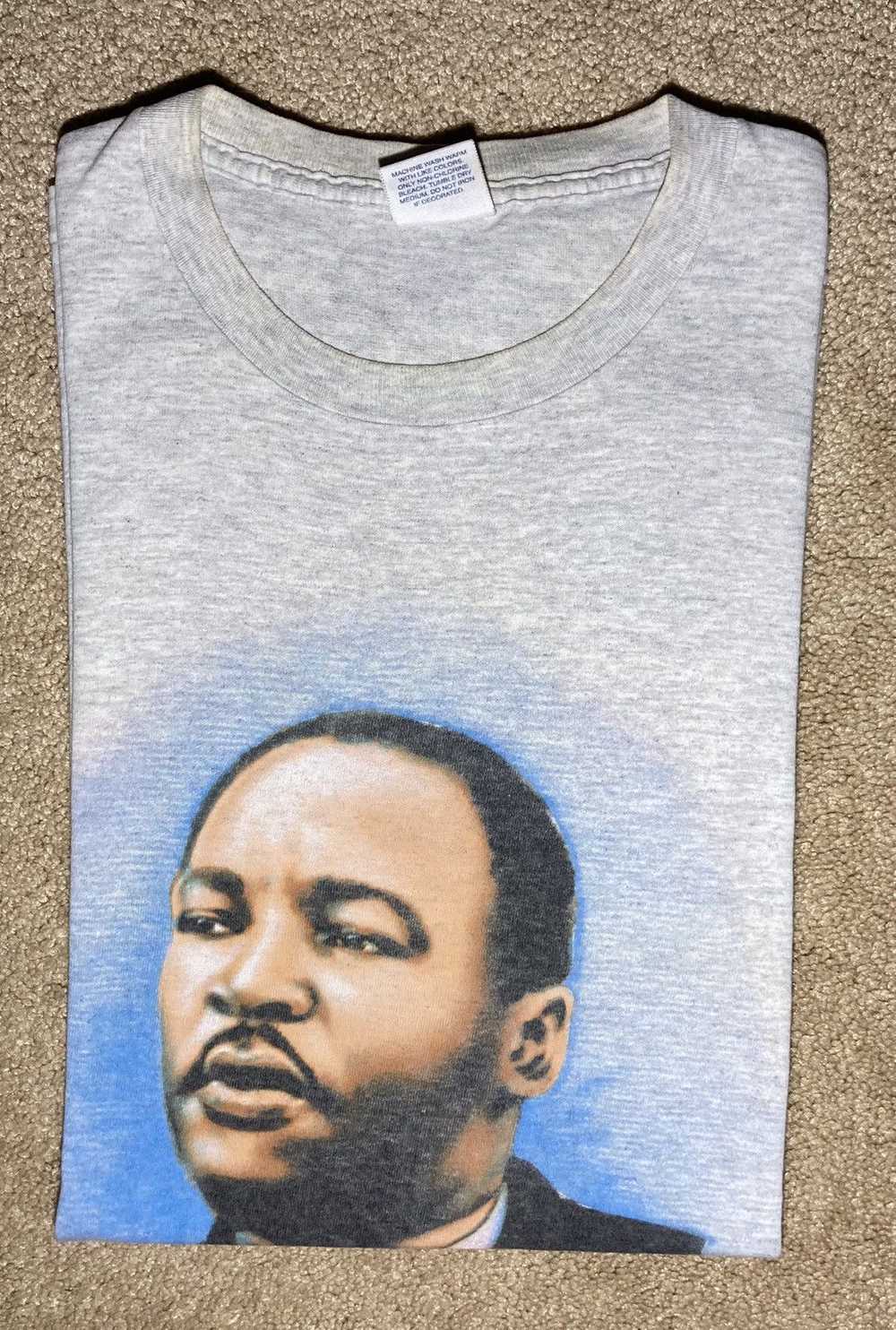 Supreme 2003 Supreme MLK Airbrush RIP Tee Gray Ma… - image 1