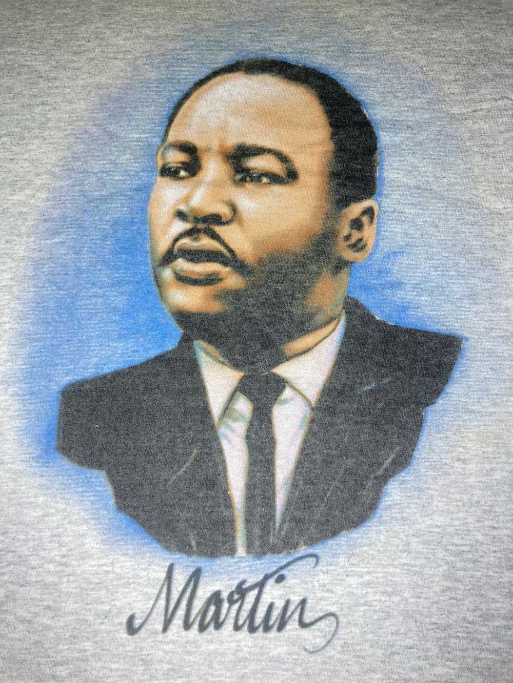 Supreme 2003 Supreme MLK Airbrush RIP Tee Gray Ma… - image 3