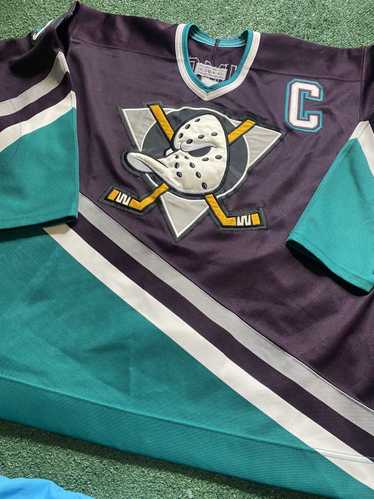 Ccm × Vintage Authentic Mighty Ducks Jersey OG lo… - image 1