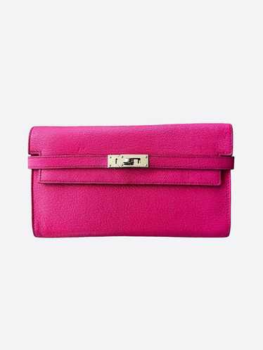 Hermes Hermes Pink Fuchsia Chèvre Kelly Wallet