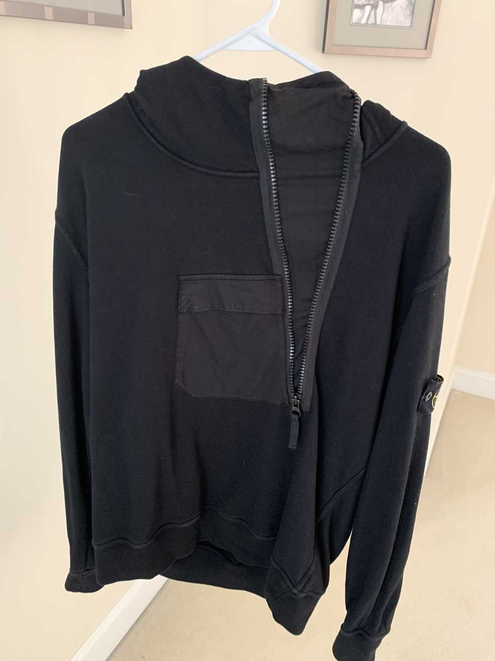 Stone Island Stone Island Diagonal Zip Hoodie (Si… - image 1