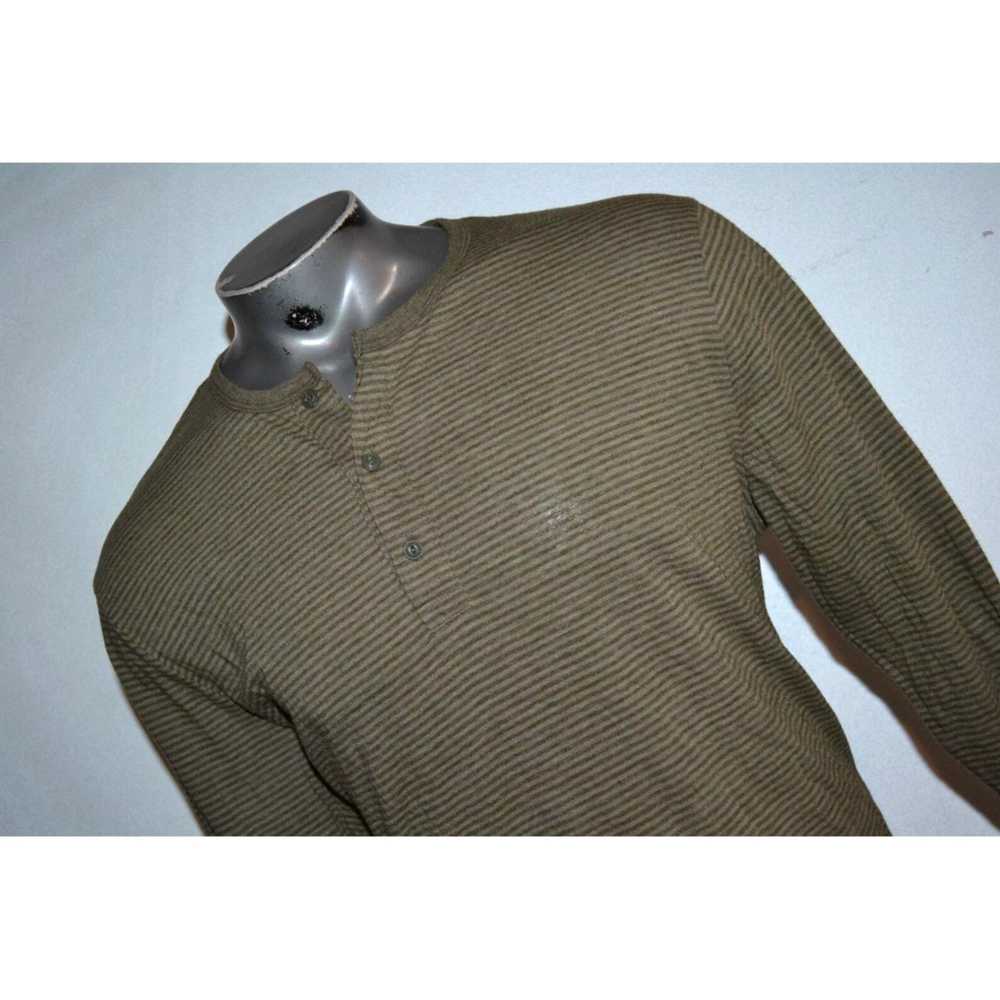 Lucky Brand Green Striped Henley T-Shirt for Men … - image 3