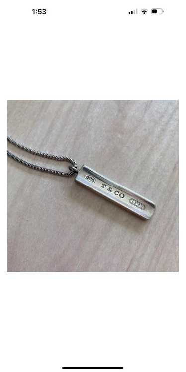 Tiffany & Co. Tiffany 1837 Bar Plate Pendant Chain - image 1