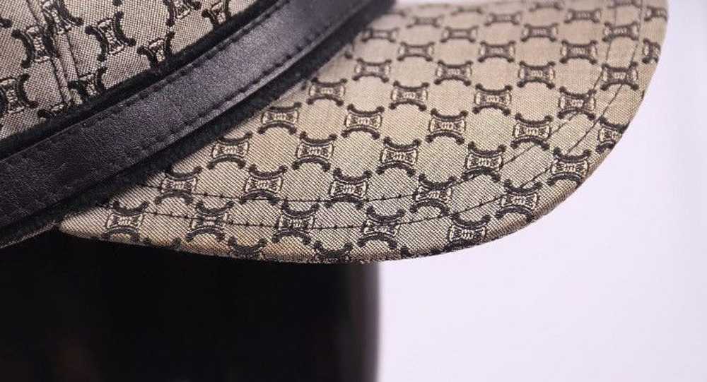 Celine Celine Monogram Leather Detail Cap Hat - image 5