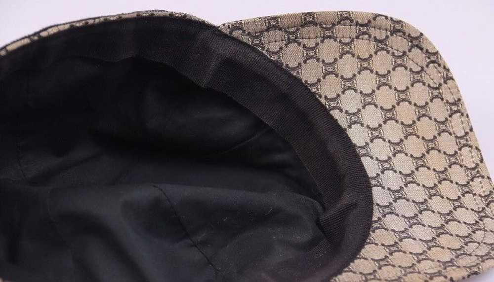 Celine Celine Monogram Leather Detail Cap Hat - image 9