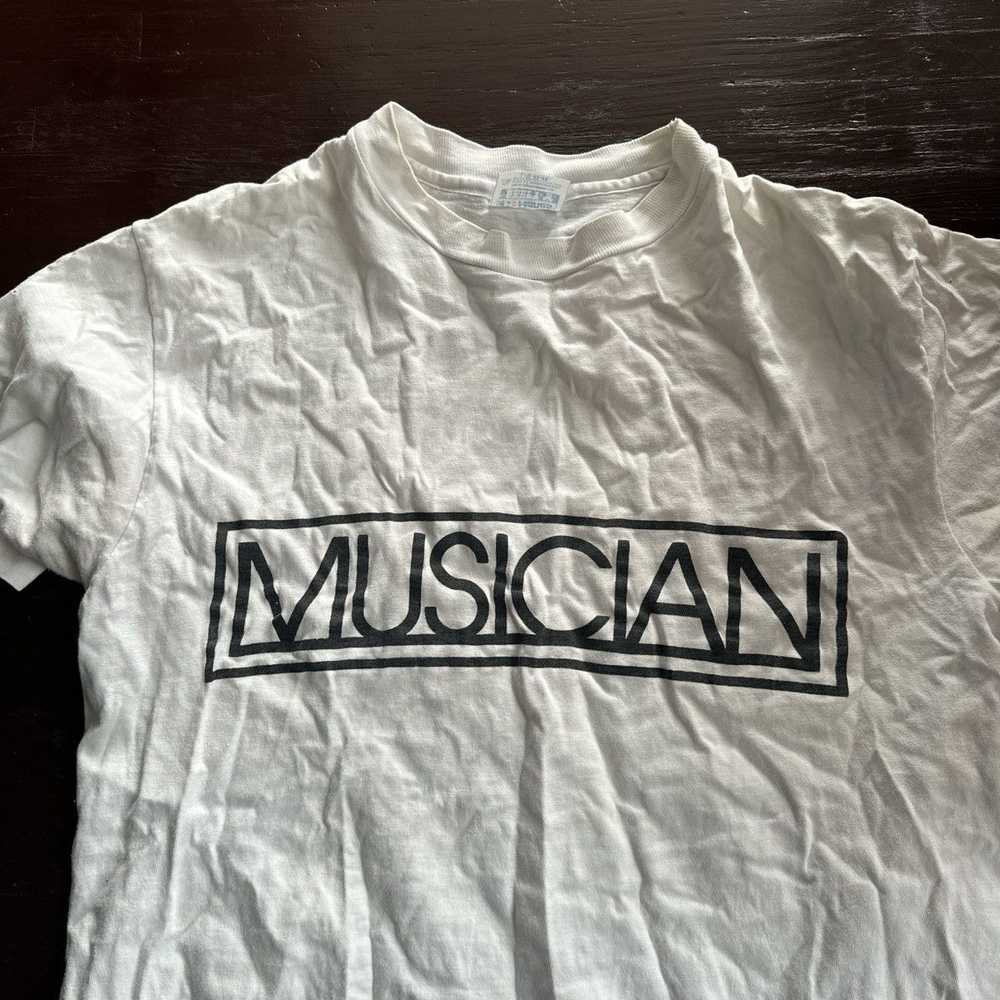 Vintage Vintage hanes “musician” t shirt - image 3