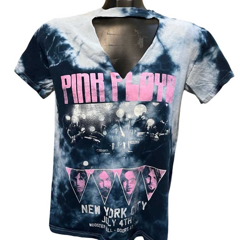 Pink Floyd Pink Floyd Tie-Dye Distressed T-Shirt … - image 1