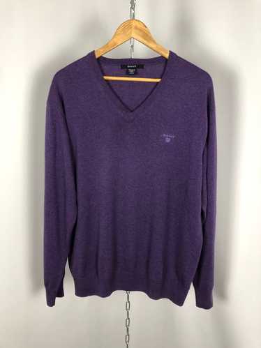 Gant × Luxury Men’s Gant sweaters V-neck purple si