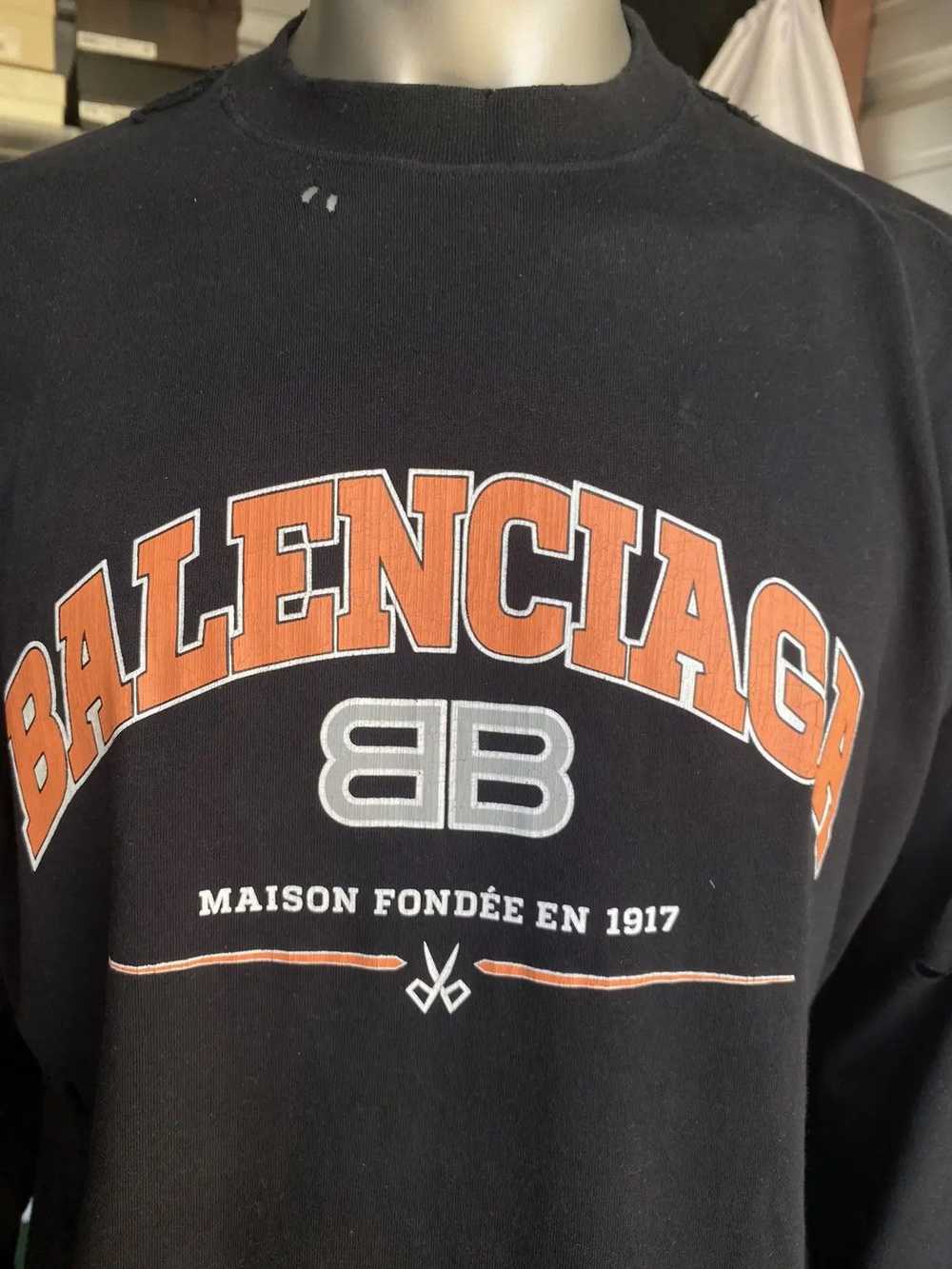 Balenciaga MAISON BALENCIAGA LONG SLEEVE T-SHIRT … - image 2