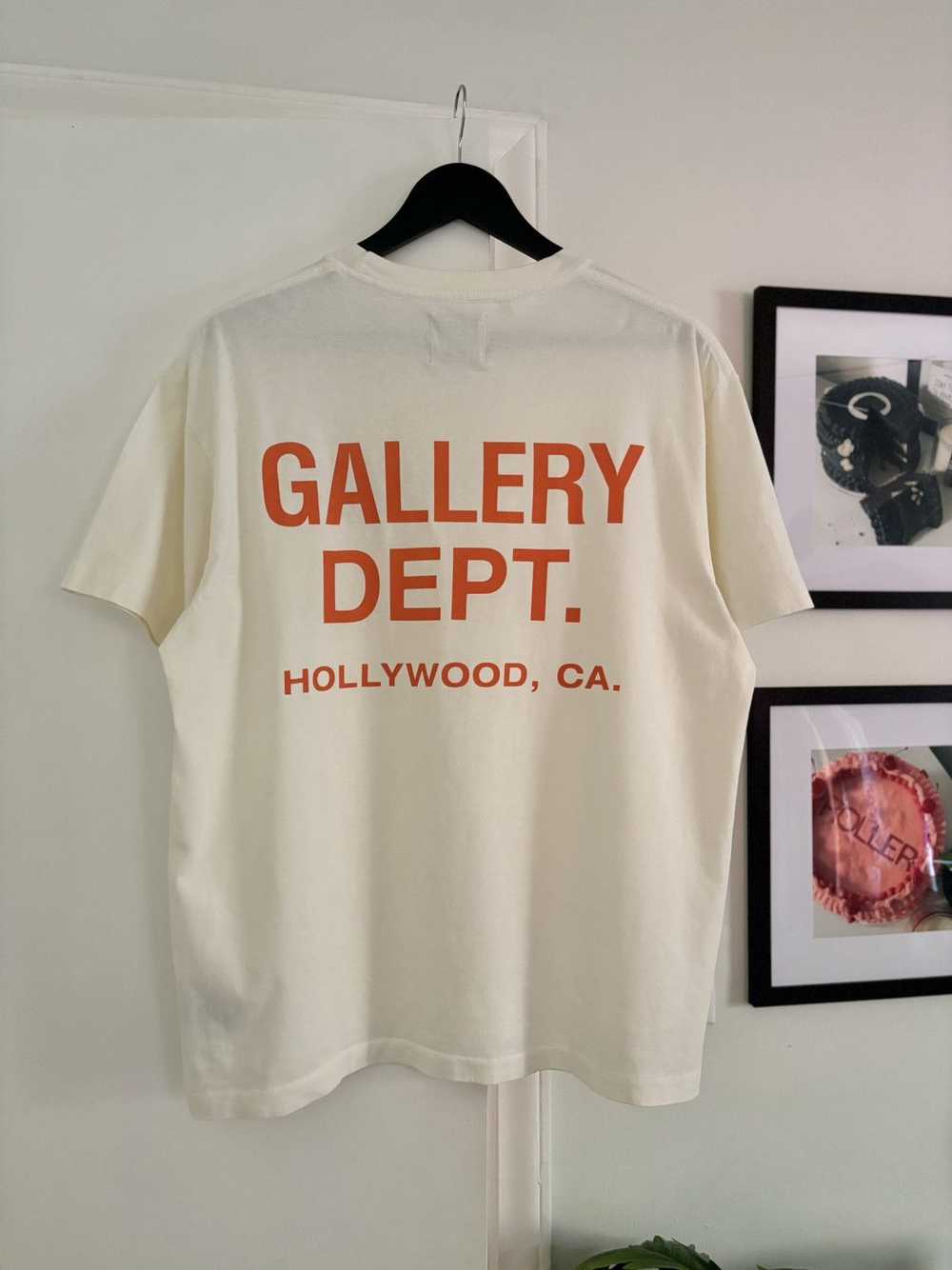 Gallery Dept. CREAM ORANGE - HOLLYWOOD LOGO TEE - image 4