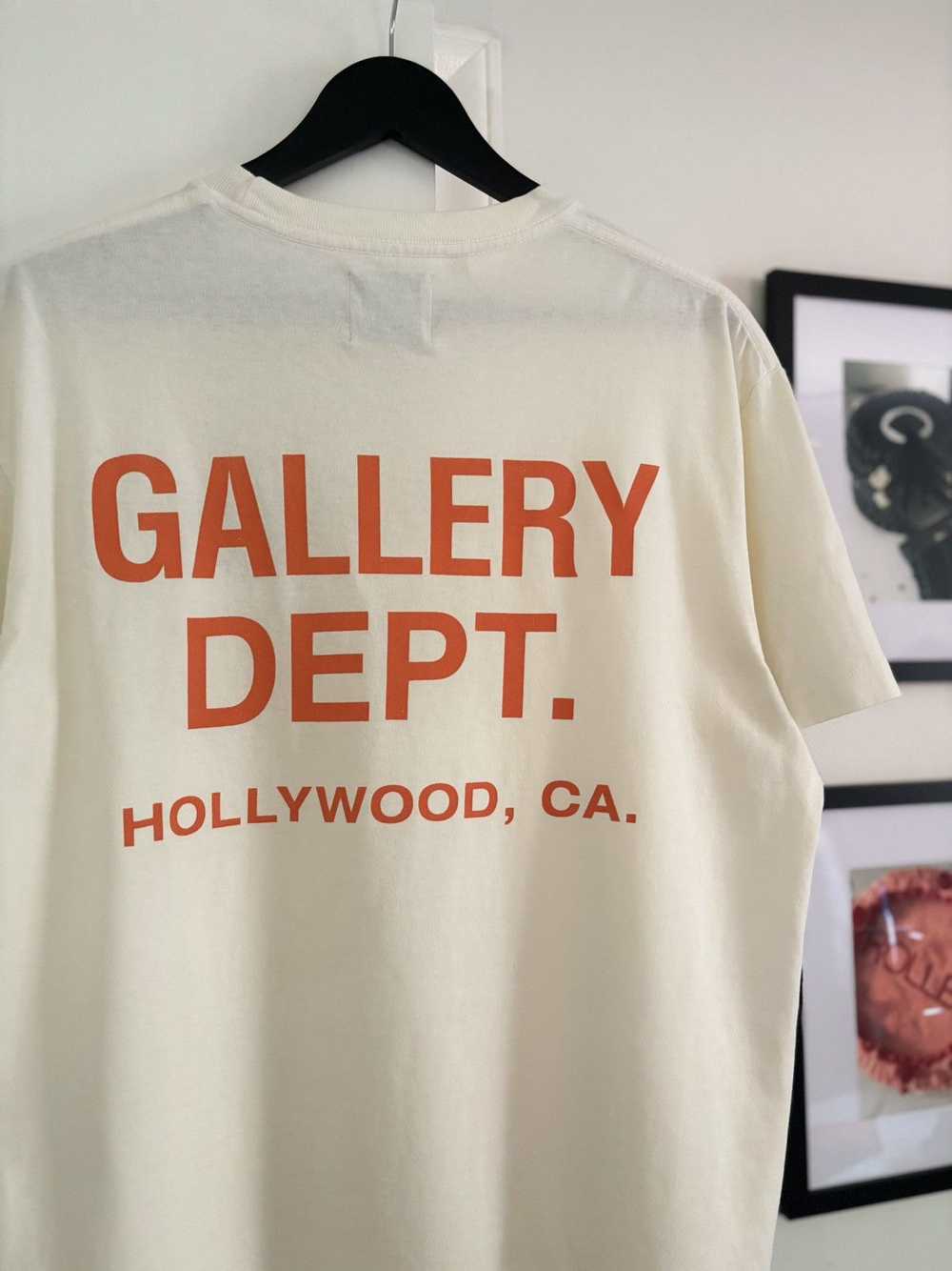 Gallery Dept. CREAM ORANGE - HOLLYWOOD LOGO TEE - image 5