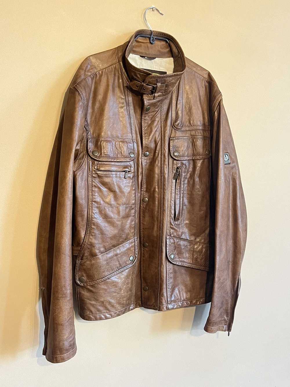 Belstaff Belstaff Leather Brown Jacket Maple Gold… - image 3