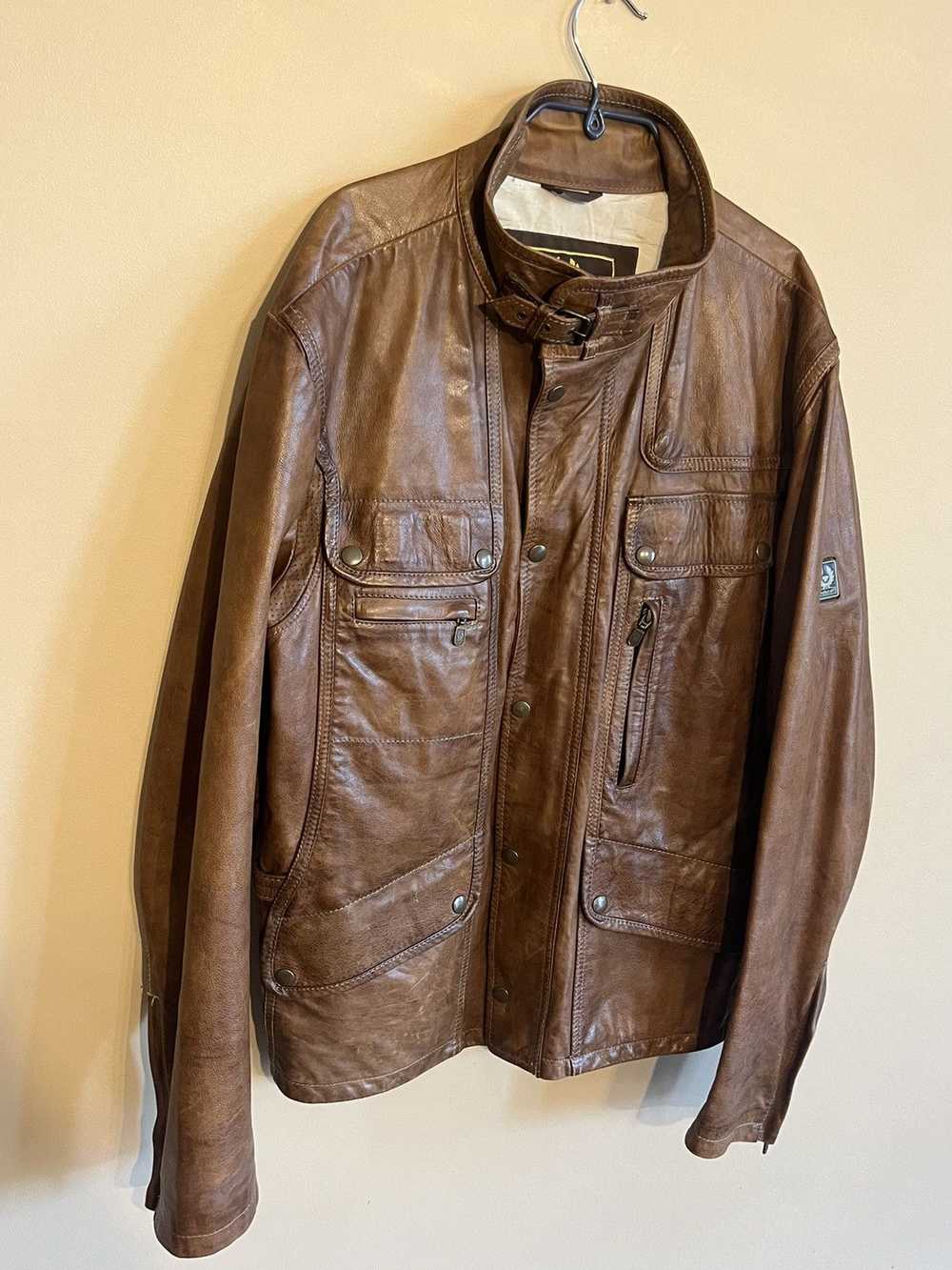 Belstaff Belstaff Leather Brown Jacket Maple Gold… - image 4