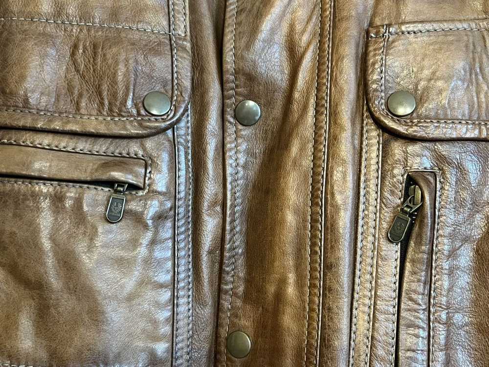 Belstaff Belstaff Leather Brown Jacket Maple Gold… - image 8