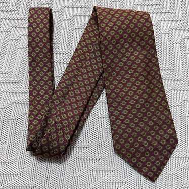 Brooks Brothers Brooks Brothers maroon geometric E