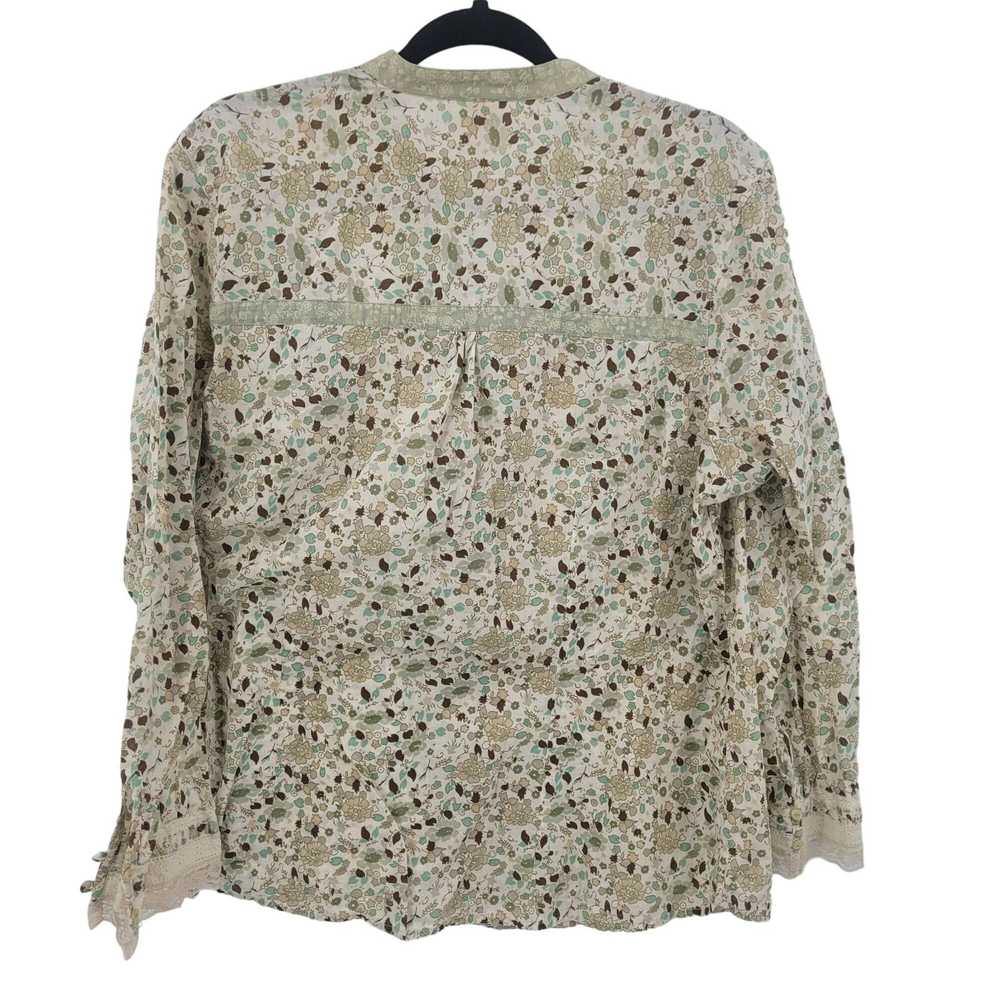 Faded Glory Vintage Ditsy Floral Blouse 18W/20W G… - image 9