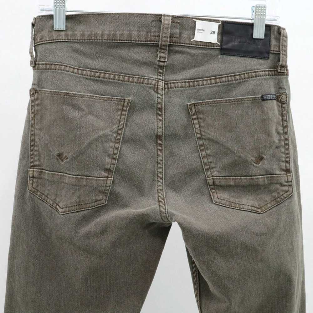 Hudson Olive Green Ares Stretch Denim Mens Byron … - image 4