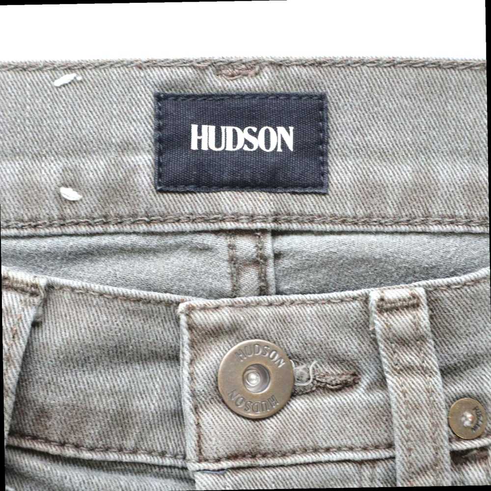 Hudson Olive Green Ares Stretch Denim Mens Byron … - image 5