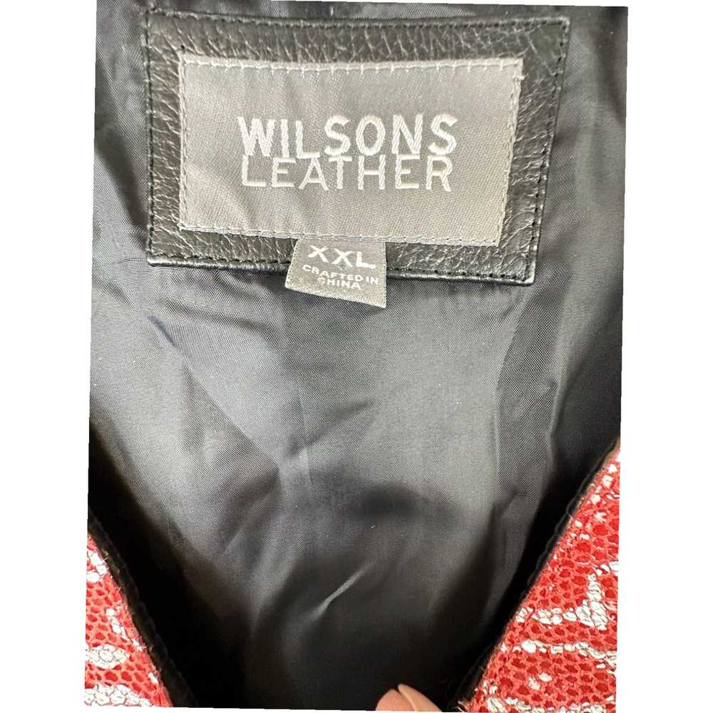 Vintage Wilson Distressed Faux Leather Mens 2XL B… - image 7