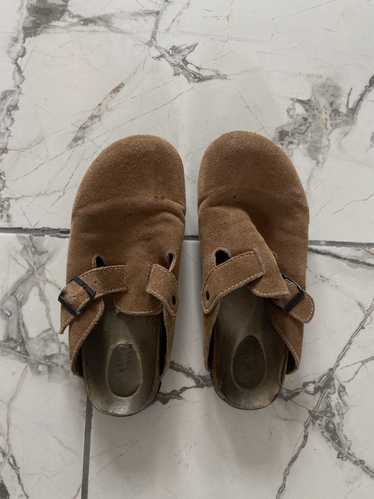 Birkenstock Boston Style Suede Slip Mules 10