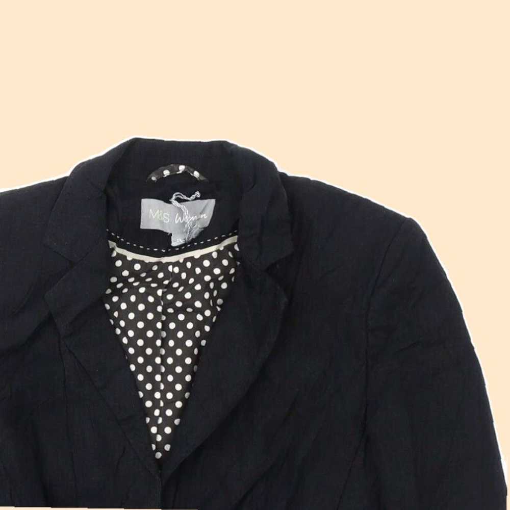 Vintage Classic Fit Black Tailored Blazer for Wom… - image 4