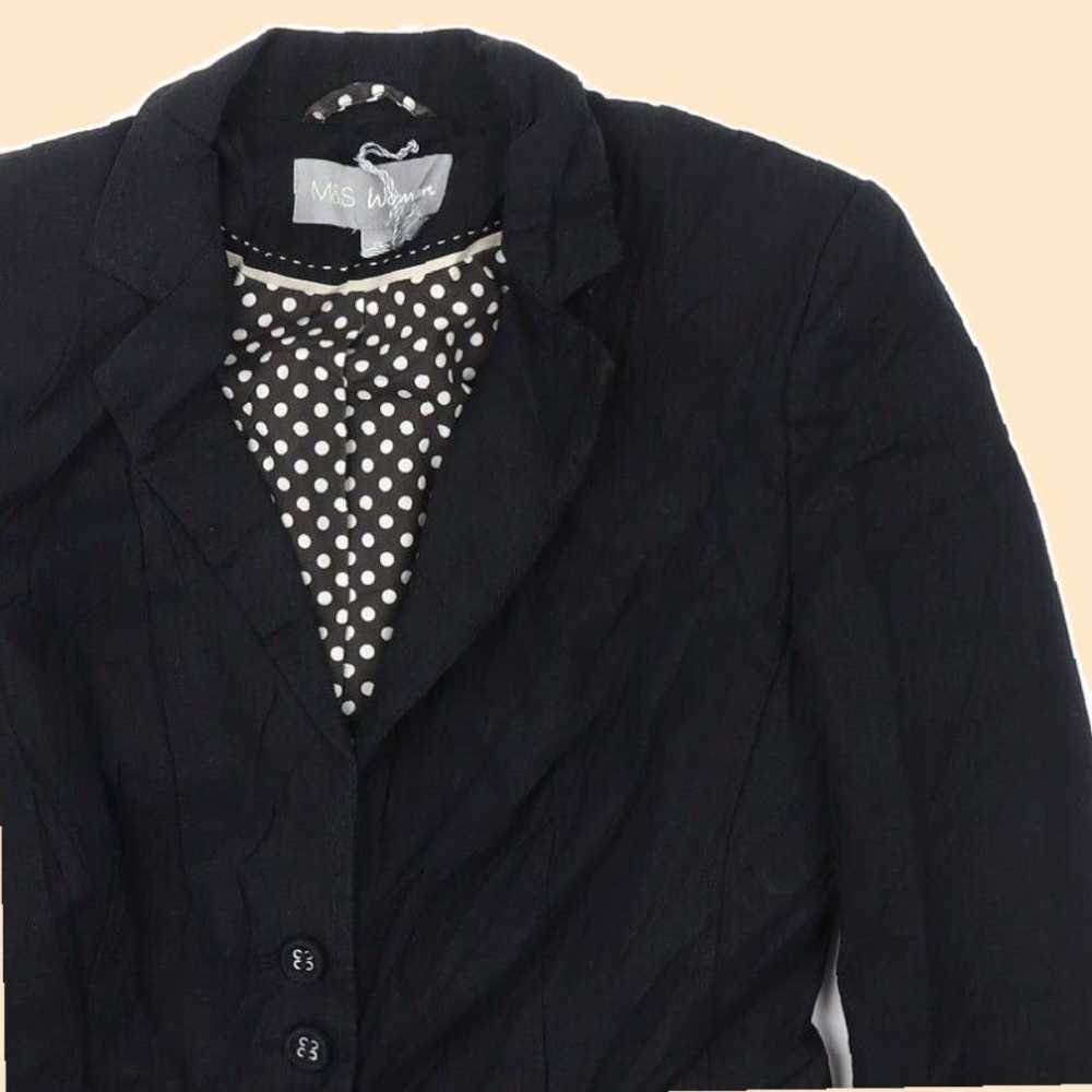 Vintage Classic Fit Black Tailored Blazer for Wom… - image 7