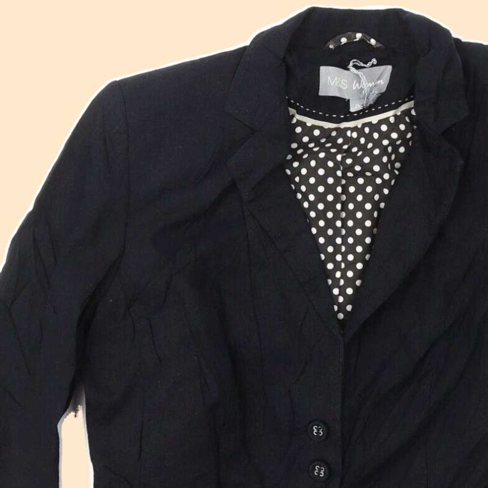 Vintage Classic Fit Black Tailored Blazer for Wom… - image 8