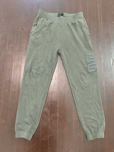 Givenchy Olive 4G Spellout Logo Joggers