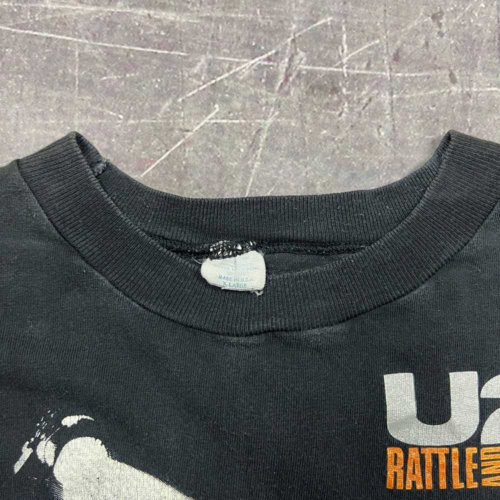 Band Tees × Streetwear × Vintage 1988 U2 Rattle A… - image 5