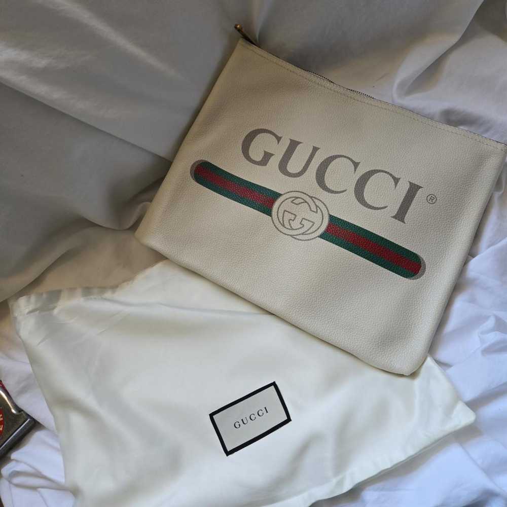 Gucci Leather clutch bag - image 10