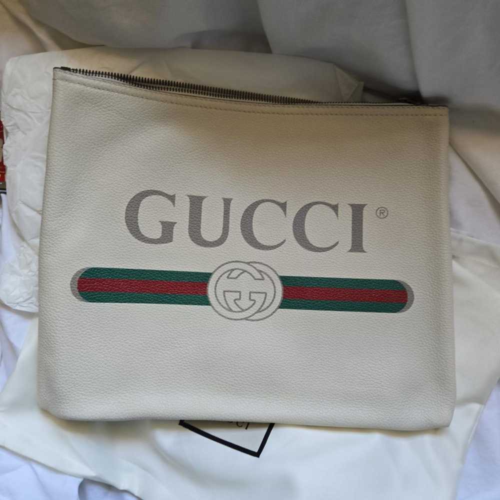 Gucci Leather clutch bag - image 8